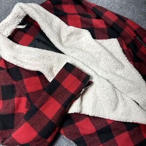 Kate Collection Sherpa Lined Flannel Wool‎ Blend Sm